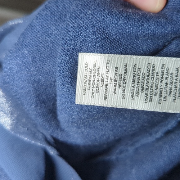 Zenergy by Chico's Blue Layered Open Front Cardigan Women's Size 0 / S - Picture 4 of 5